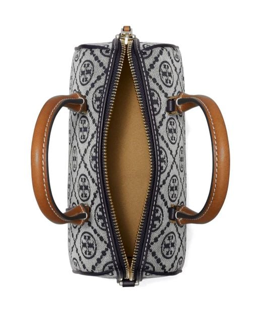 Tory Burch T モノグラム バレルバッグ ミニ Gray
