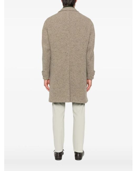 Eleventy Gray Single-Breasted Coat for men
