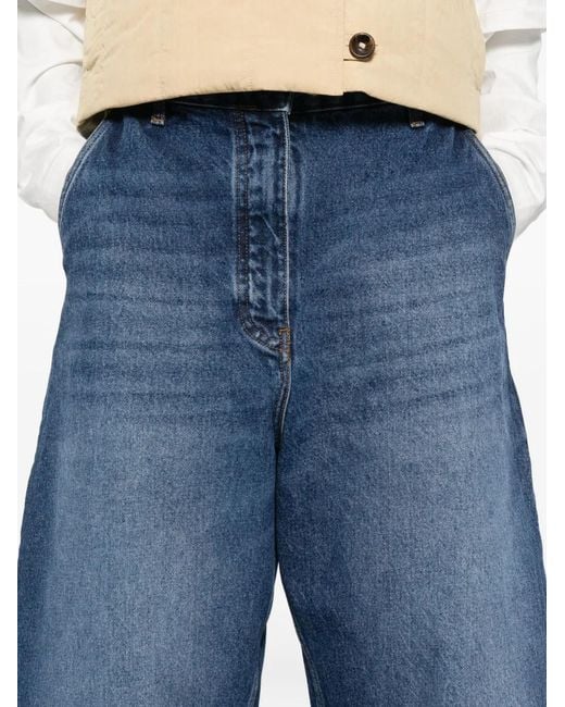 Studio Nicholson Blue Wide-Leg Jeans
