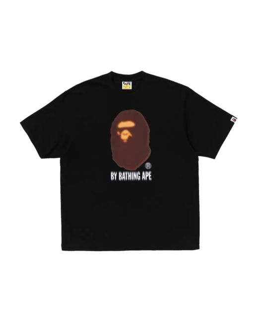 A Bathing Ape Black Logo-Print T-Shirt for men