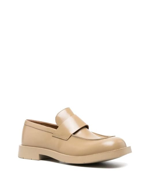 CAMPERLAB Natural Square-Toe Leather Loafers