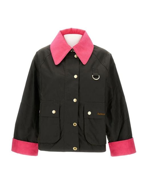 Barbour Green Two-Tone Cotton Jacket