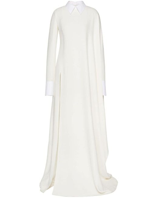 Valentino Garavani White Cady Couture Maxi Dress