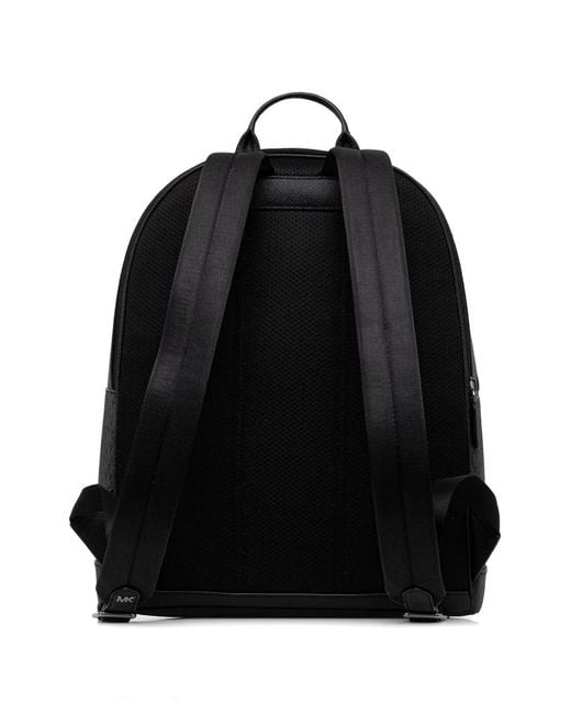 Michael Kors Black Hudson Patterned Backpack for men