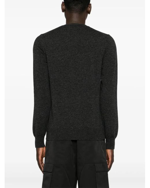 COMME DES GARÇONS PLAY Black Heart-Patch Wool Jumper