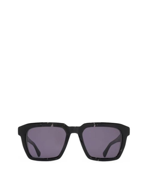 Mykita Black Soma Marbled-Effect Square-Frame Sunglasses