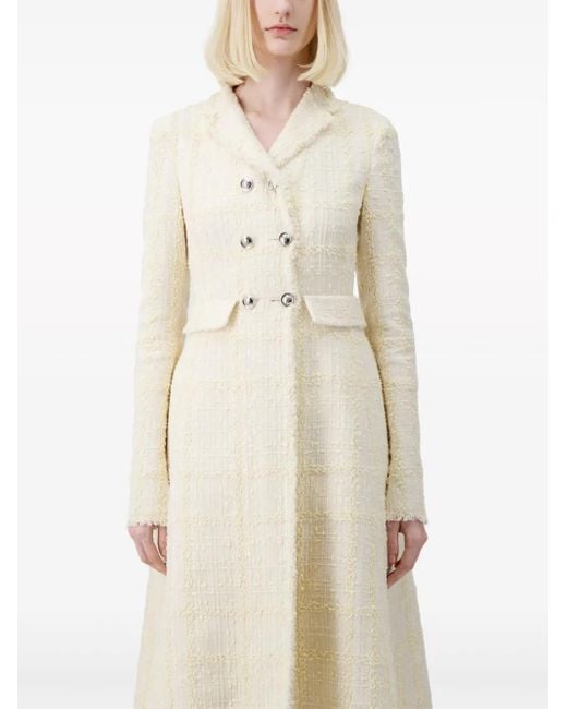 Abrigo con doble botonadura Giambattista Valli de color Natural