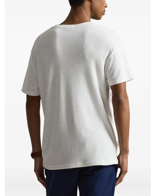 Polo Ralph Lauren White Classic Fit Terry T-Shirt for men