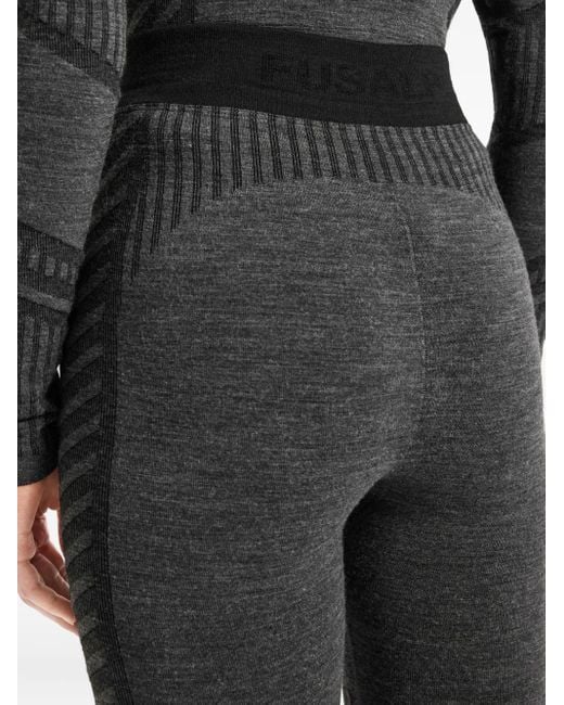 Fusalp Black Legging Seamela À Design Bicolore