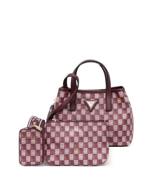 Guess Pink G Wave Tote Bag