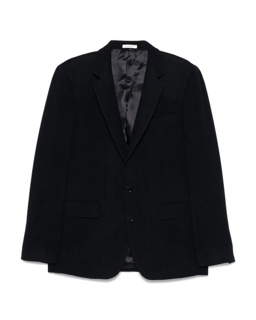 Fursac Black Herringbone Blazer for men