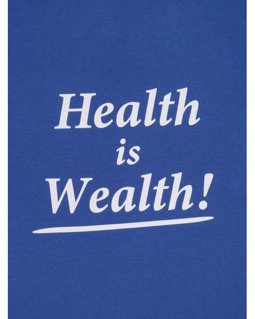 Sporty & Rich Blue T-Shirt mit Slogan-Print