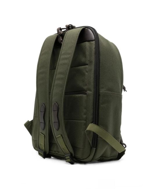 Filson Green Zip-Fastening Backpack for men
