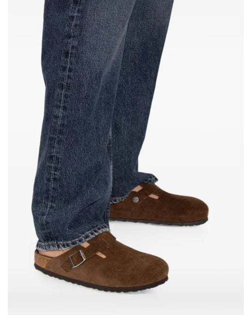 Birkenstock Brown Boston Buckle-Fastening Sandals