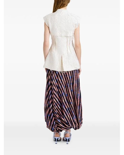 Chaleco Cindle Con Cinturón Proenza Schouler de color White