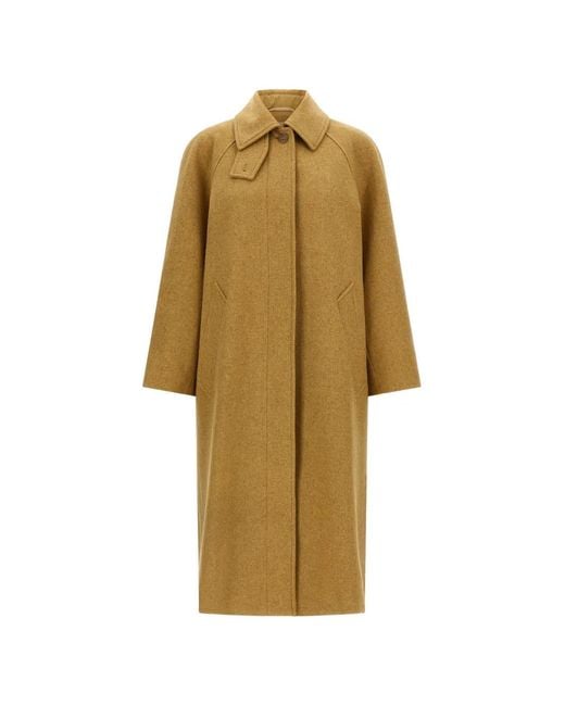 A.P.C. Natural Shirt Collar Removable Belt Coat