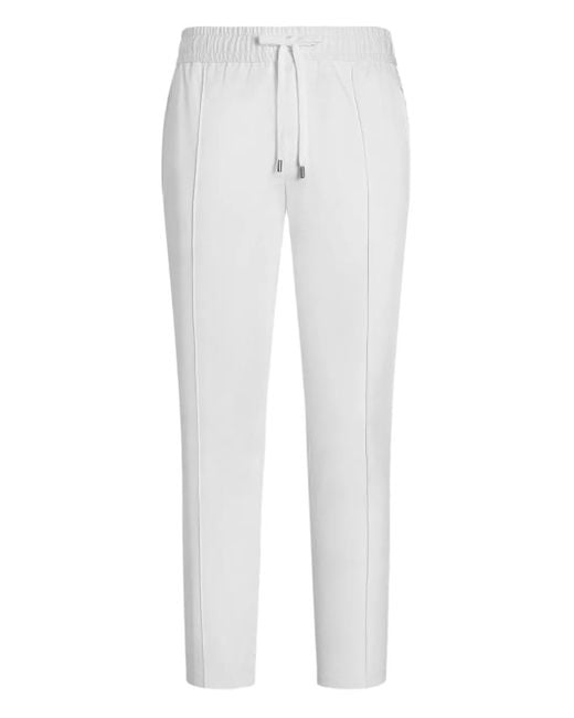 Dolce & Gabbana White Tapered Trousers for men