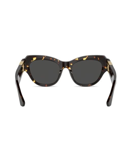 Burberry Black Tortoiseshell Cat-Eye Sunglasses