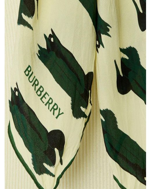 Burberry Natural Scarf-Detailed Knit Jumper
