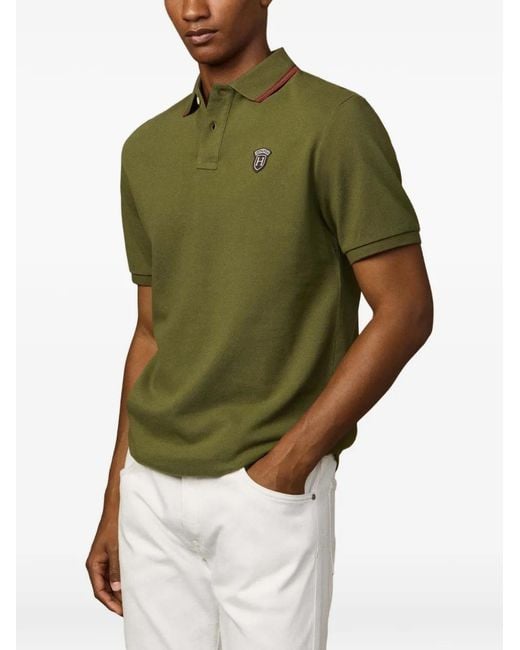 Hackett Poloshirt Mit Patch in Green für Herren