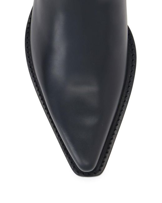 Bottega Veneta Black Pointed-toe Leather Boots for men
