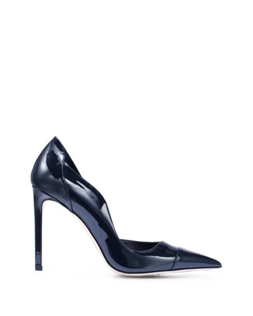Jimmy Choo Blue Brigitte Patent-Leather Pumps