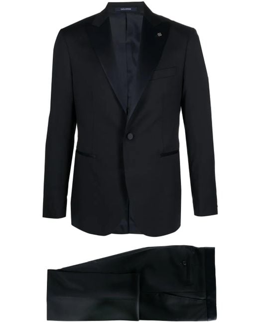 Tagliatore Blue Single-Breasted Dinner Suit for men