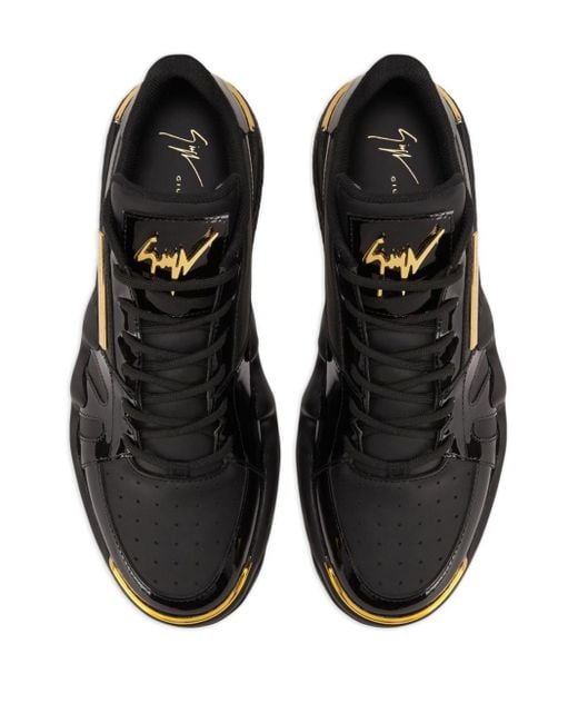 Giuseppe Zanotti Black Talon Chunky Leather Sneakers for men