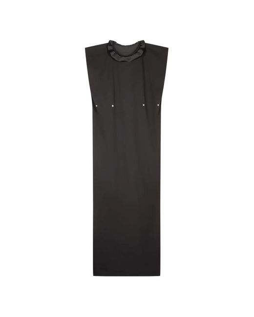 Coperni Black Structured Shoulders Adjustable Dress