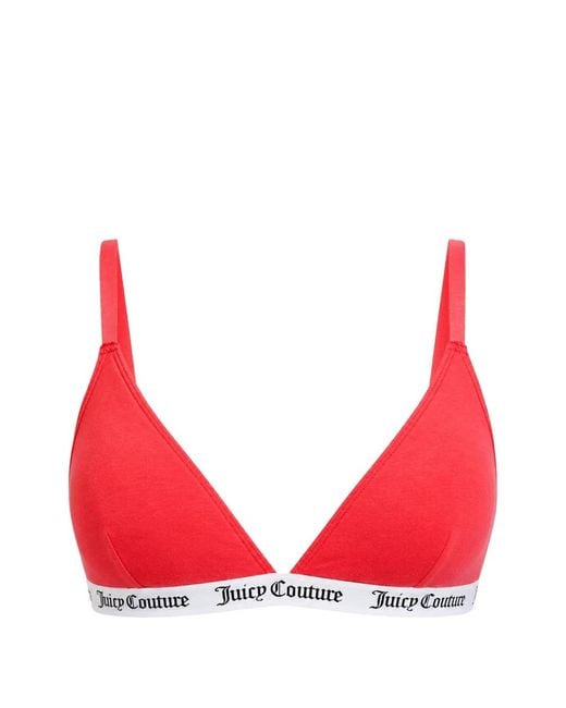 Juicy Couture Red Soutien-Gorge À Bande Logo