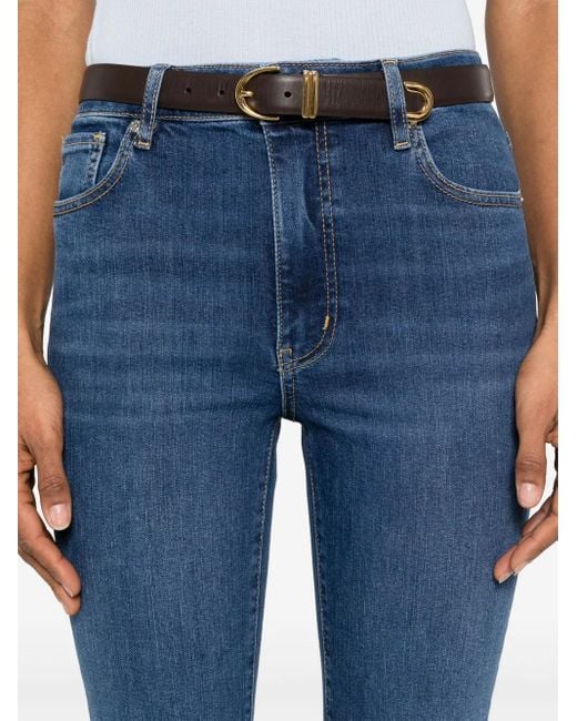 FRAME Blue The Reboot Crop Jeans