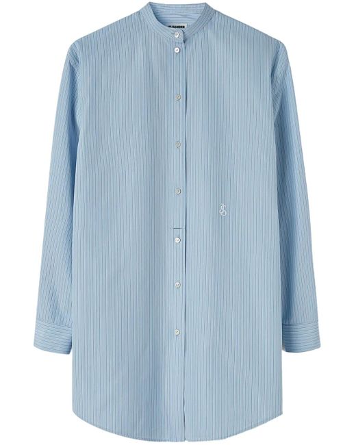Jil Sander ストライプ シャツ Blue