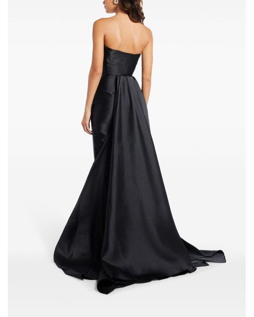 Solace London Black Tiffany Strapless Maxi Dress