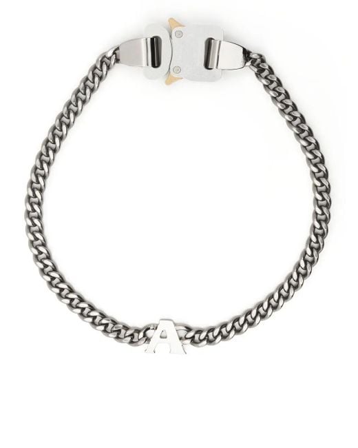 1017 ALYX 9SM White Buckle Chainlink Necklace