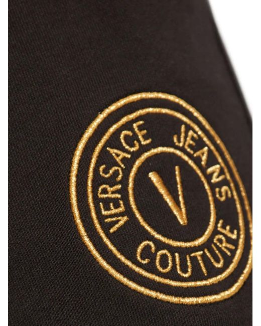 Versace Jeans Couture Black V-Emblem Track Pants for men