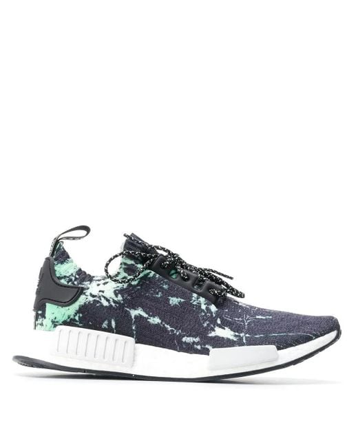 Adidas Blue Nmd R1 Primeknit Marble" Sneakers