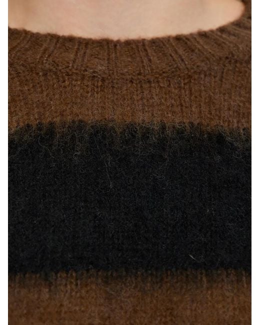 AllSaints Black Lou Striped Sweater