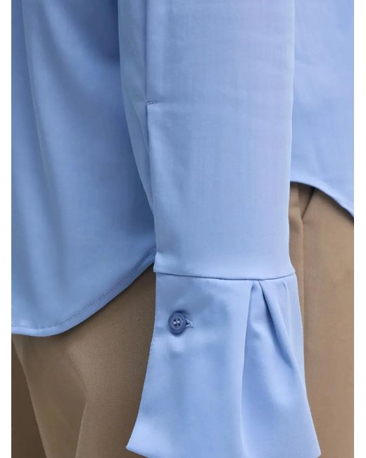 Mos Mosh Mmmatthea Button-Down Blouse in het Blue