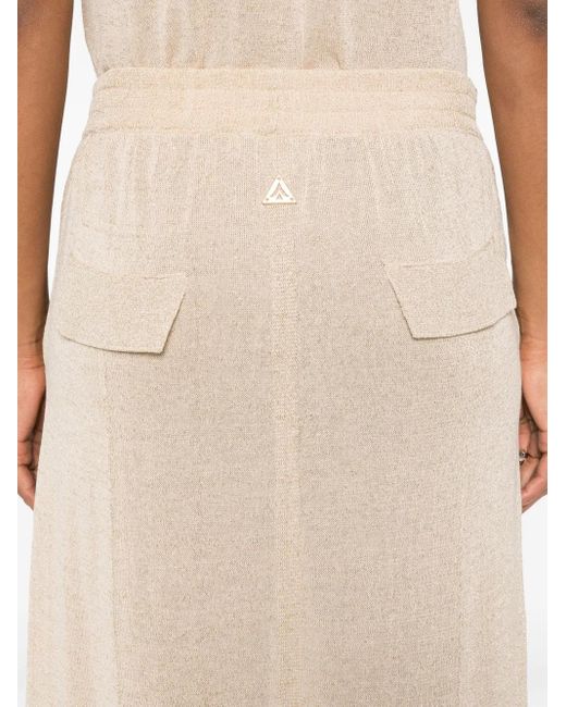Akep Natural Maxirock Mit Lurex-Detail