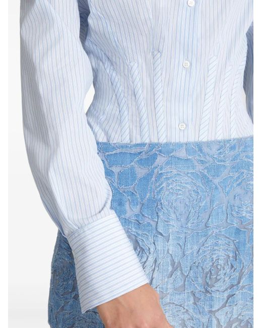 Camicia A Righe di Ermanno Scervino in White