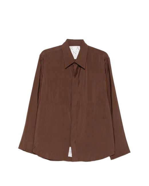 RANRA Brown Long-Sleeve Shirt for men