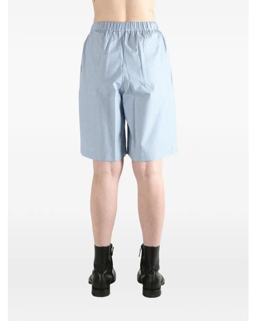 Baserange Blue Striped Shorts