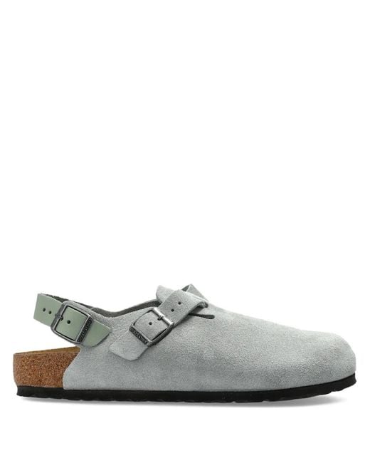 Birkenstock White Tokio Ii Suede Clogs for men