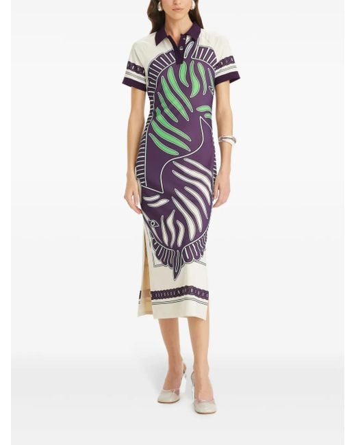 Tory Burch White Mesh Polo Dress