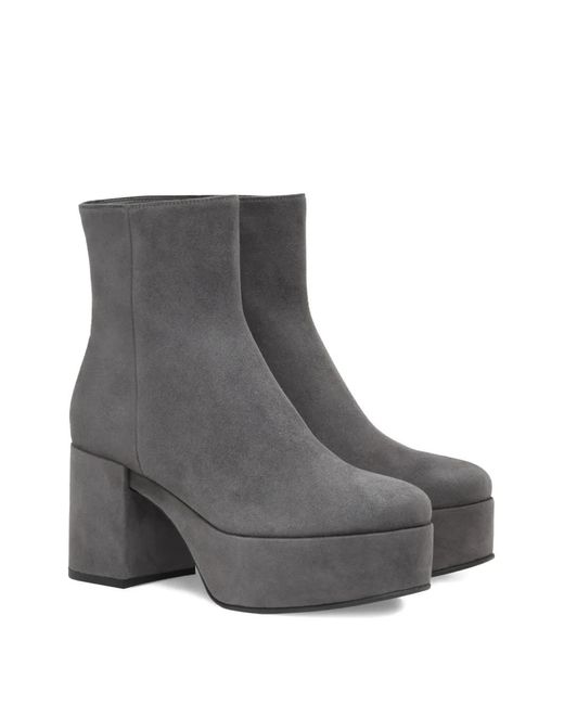 Gianvito Rossi Gray Sally Platform Boots