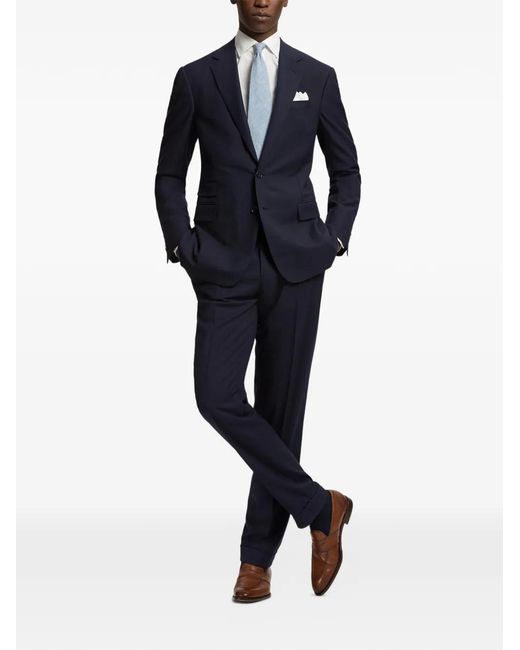Ralph Lauren Blue Délavé Linen-Blend Tie for men