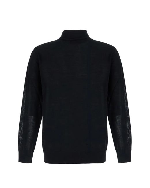 Kangra Blue Roll-Neck Wool Sweater for men