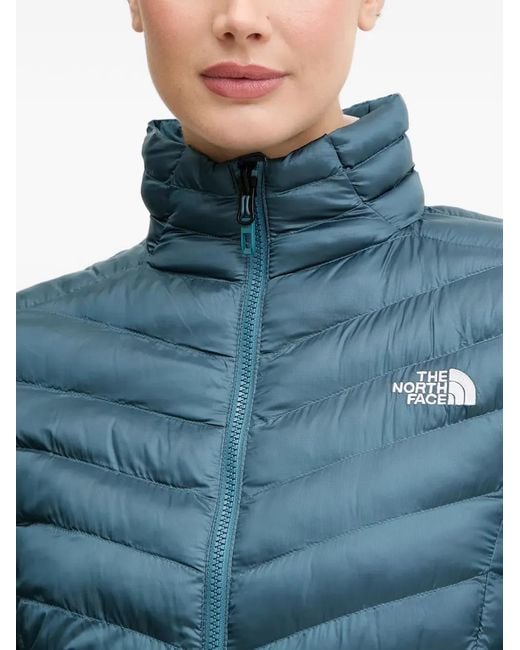 The North Face Blue Chevron Quilted Jacket