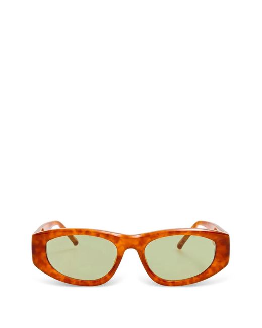 The Attico Brown X Linda Farrow Maya Tortoiseshell-Effect Sunglasses