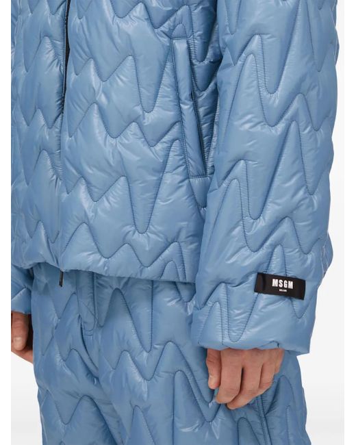 MSGM Gesteppte Jacke in Blue für Herren